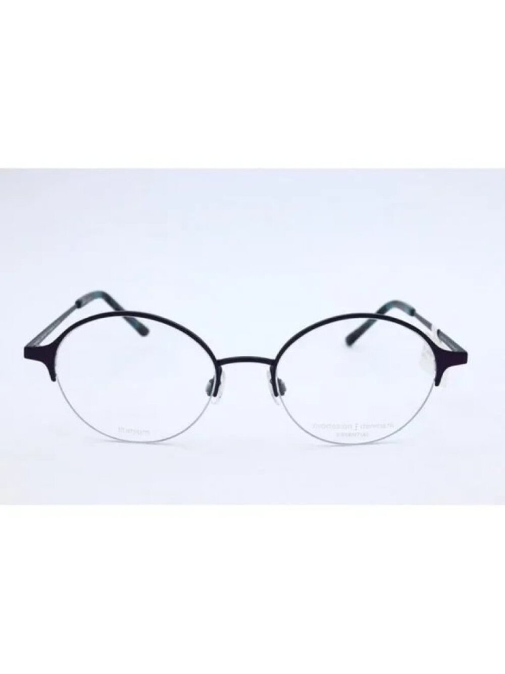 New Prodesign Denmark 1440 c.3931 Purple Round Eyeglasses Semi Rimless 48mm